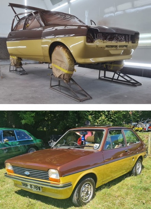 A VW Camper Van restored by Tip Top Bodyshop